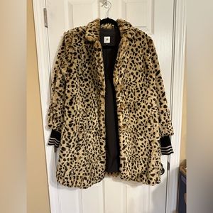 Cabi leopard mock fur coat